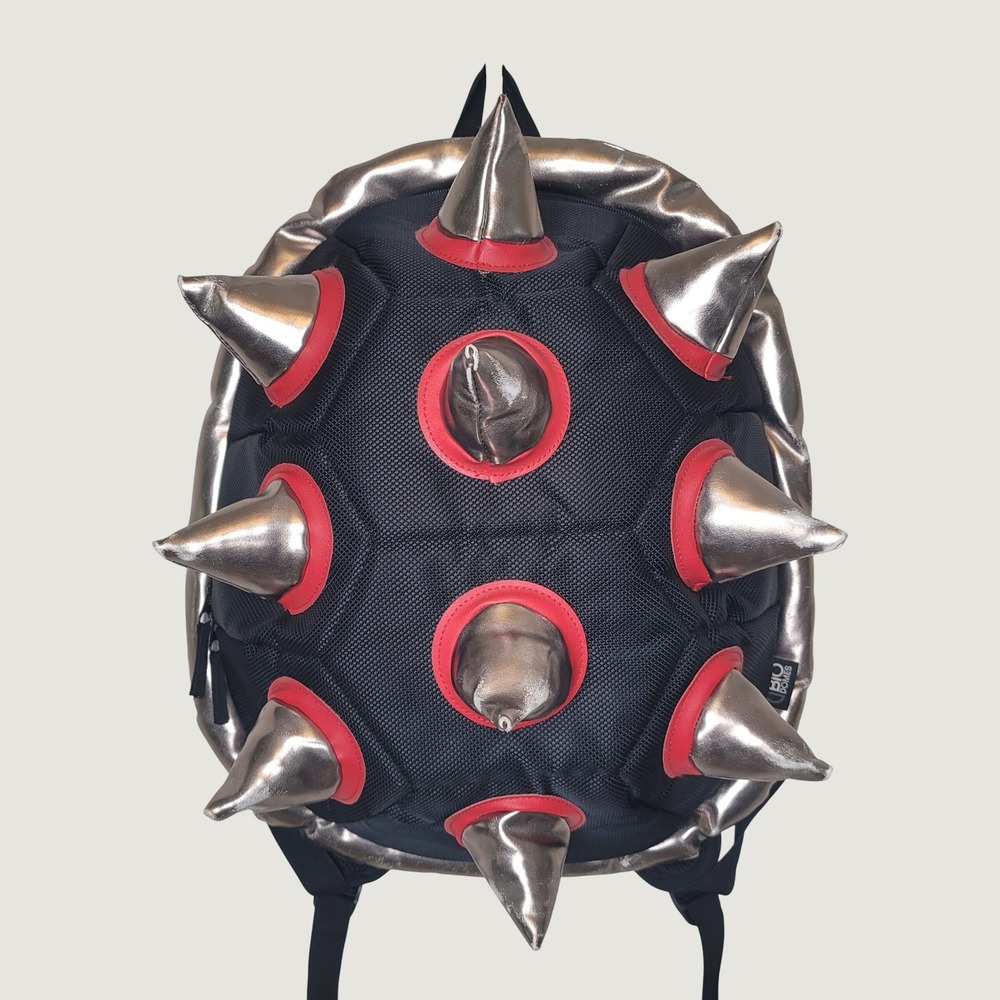 Bio Domes Bowser Spiked Shell Backpack Black Silver Red Nintendo Cosplay Gaming